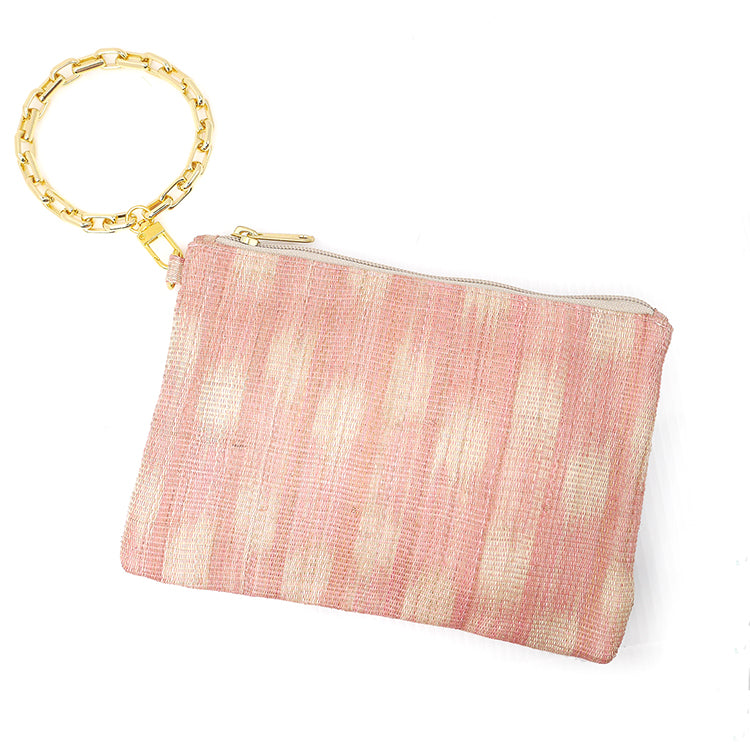 Ethical pink woven purse